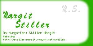 margit stiller business card